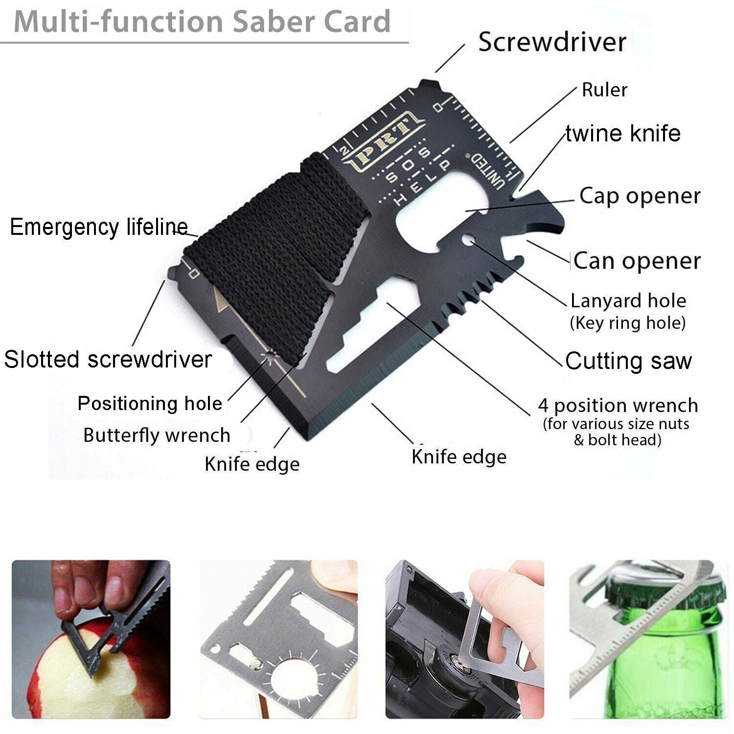 14-in-1 Outdoor Survival Gear Kit - Camping, Hiking, Fishing & Hunting