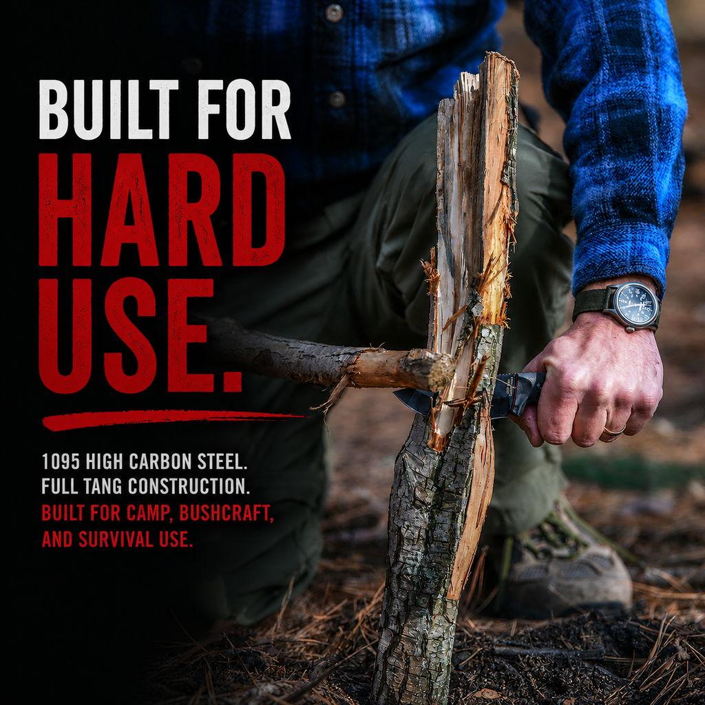 The Bloodline™ | 1095 Carbon Steel Bushcraft Knife