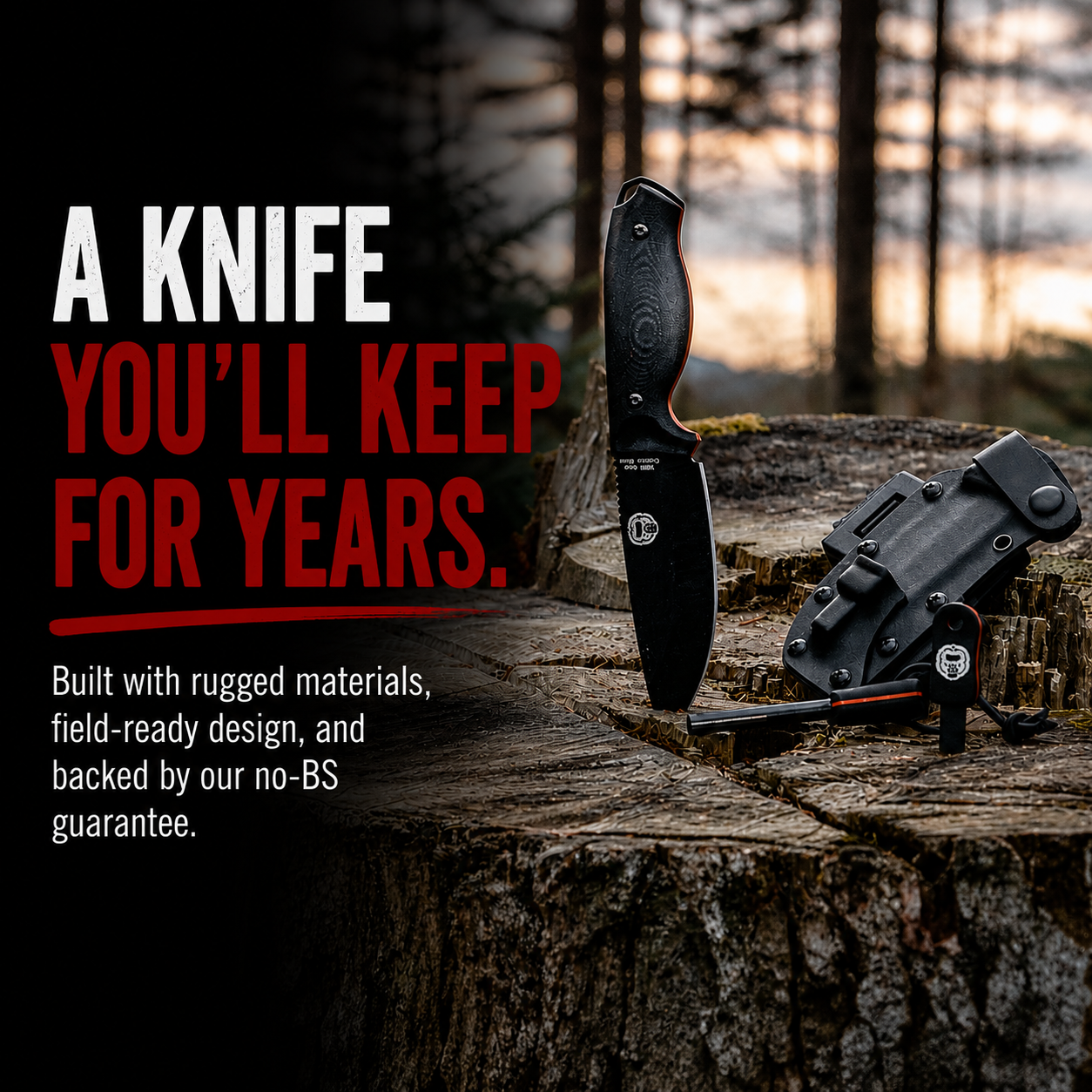 The Bloodline™ | 1095 Carbon Steel Bushcraft Knife