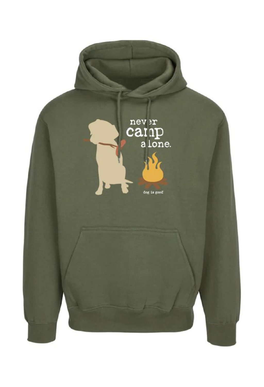 NEVER CAMP ALONE® Hoodie (Green)