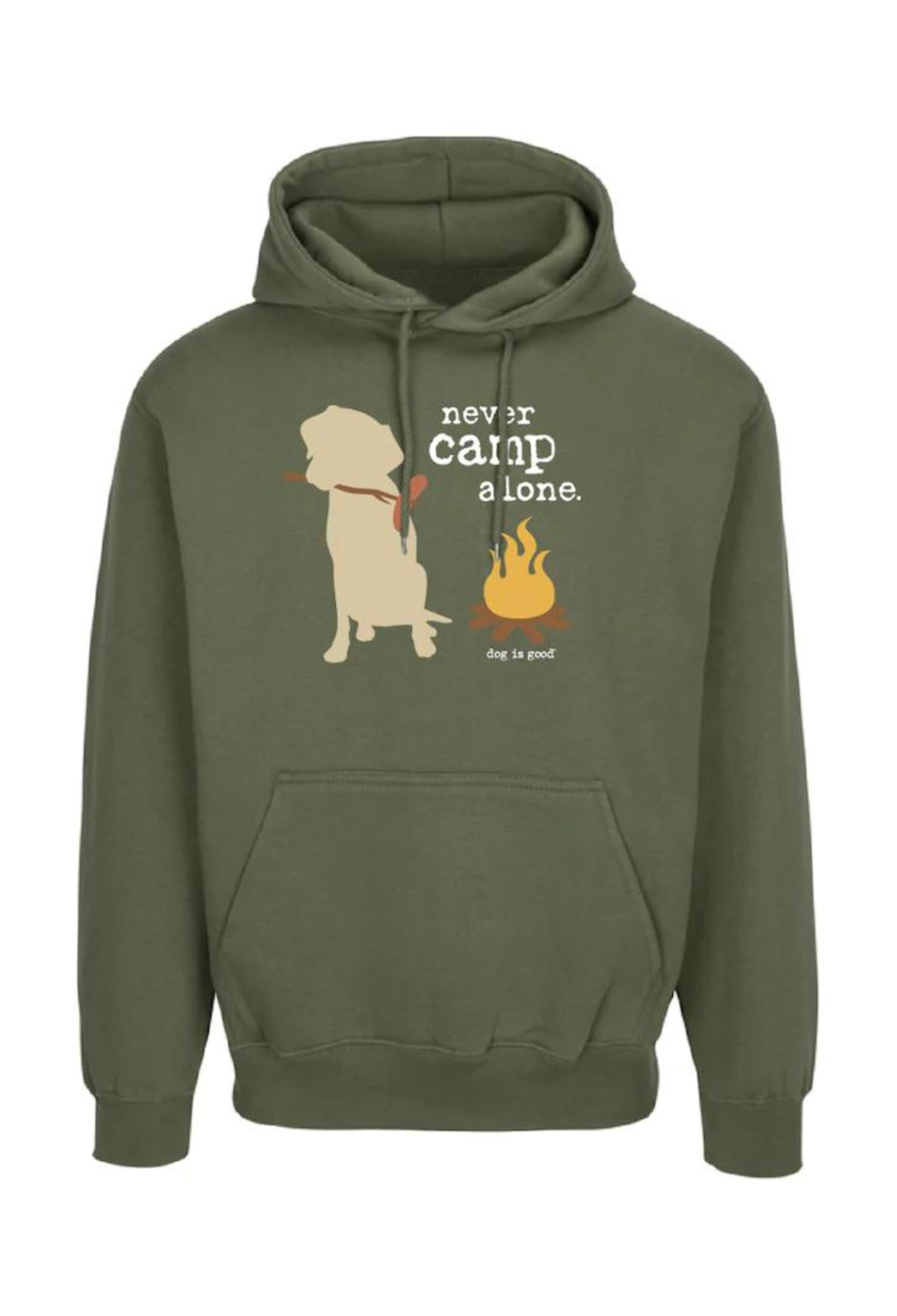 NEVER CAMP ALONE® Hoodie (Green)