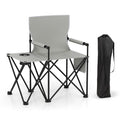 Oversized Camping Chair with Side Table and 2 Storage Pockets