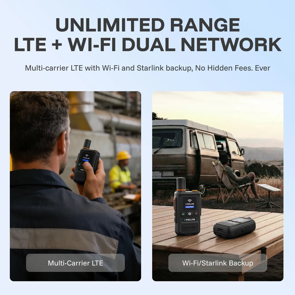 POC-1 Pro 4G + Wi-Fi Global Walkie Talkie