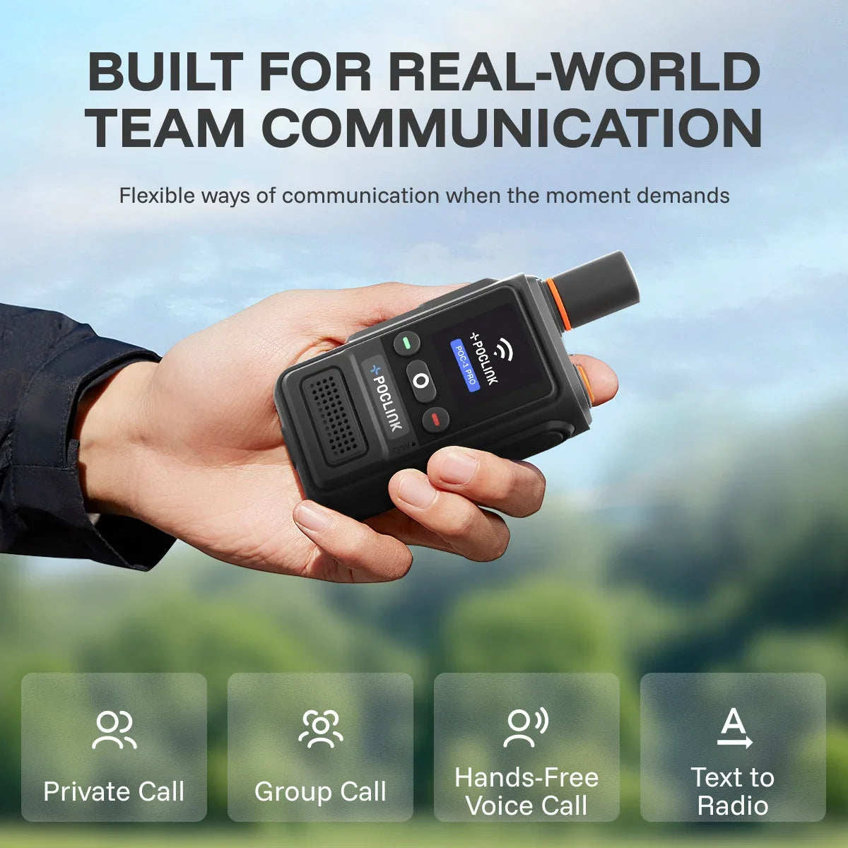 POC-1 Pro 4G + Wi-Fi Global Walkie Talkie