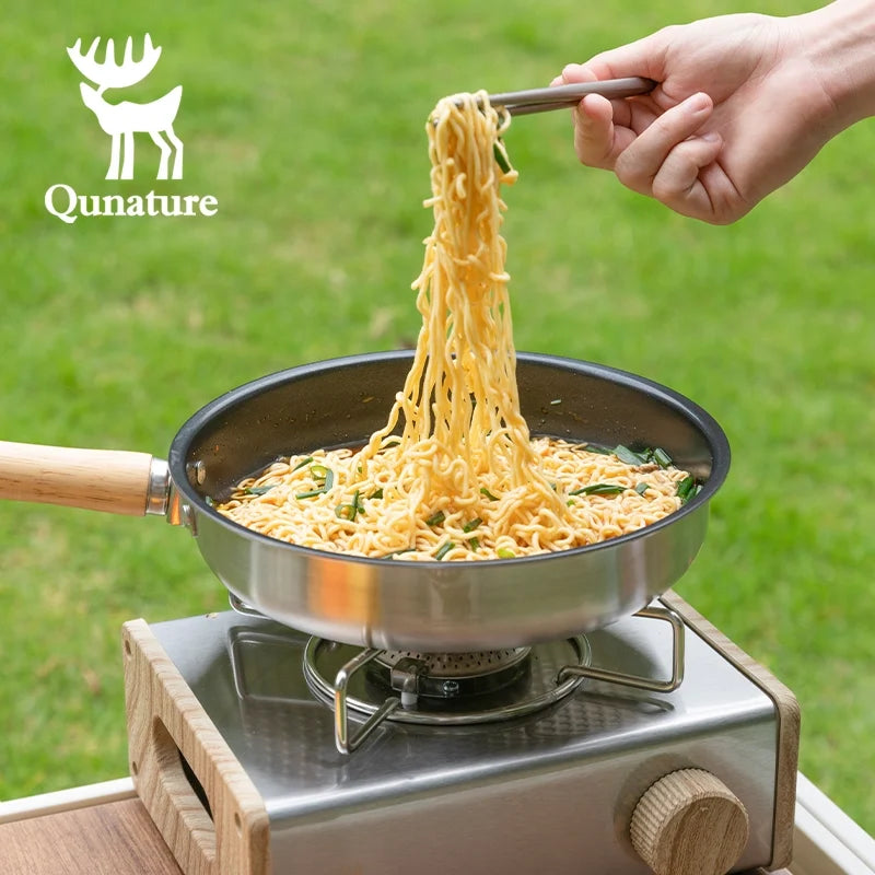Non-Stick Stainless Steel Frying Pan with Detachable Handle