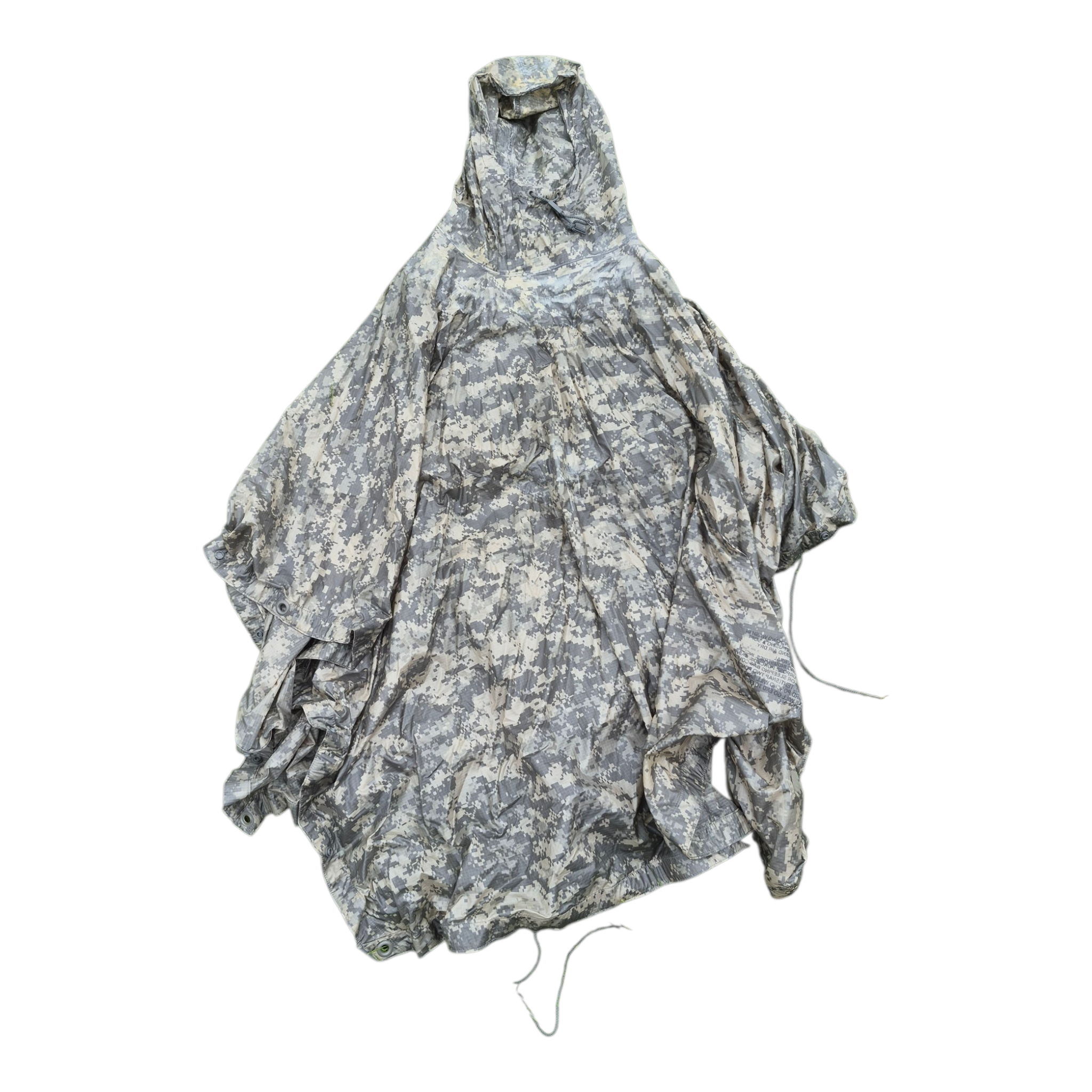 Genuine USGI ACU/UCP Wet Weather Poncho – Tactical Rain Gear & Emergency Shelter