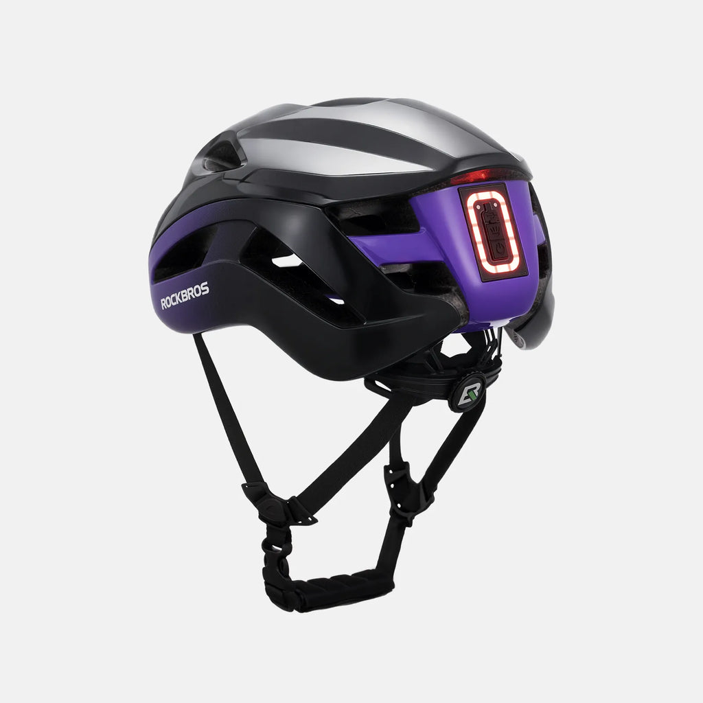 Bike Helmet with LED Front and Rear Light